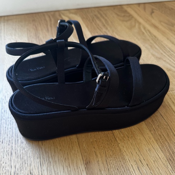 The Row NEW Wedge Platform Satin Sandals size 37 - Picture 4 of 8